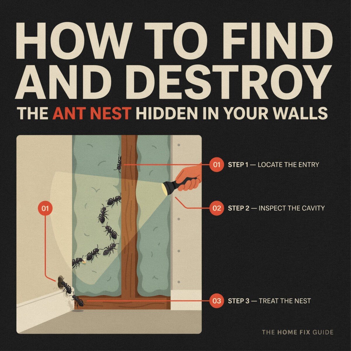 How to Find and Destroy an Ant Nest Hidden in Your Walls: A Practical Guide for U.S. Homeowners