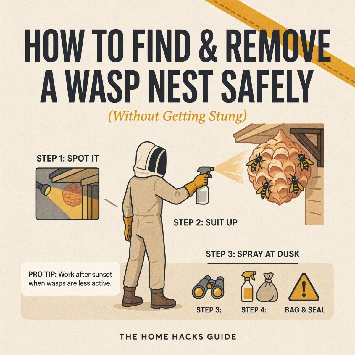 How to Remove a Wasp Nest Safely